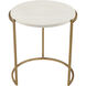 Solen 24.25 X 21.75 inch Aged Gold Accent Table