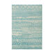 City 36 X 24 inch Aqua/Beige/Light Gray Rugs