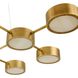 Wright 12 Light 50 inch Antique Brass Chandelier Ceiling Light
