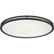 EnviroLite LED 32.3 inch Matte Black Flush Mount Ceiling Light