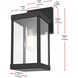Peter 1 Light 14 inch Black Outdoor Wall Sconce