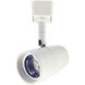 MAC 1 Light White Track Head Ceiling Light in 2700K, H-Style