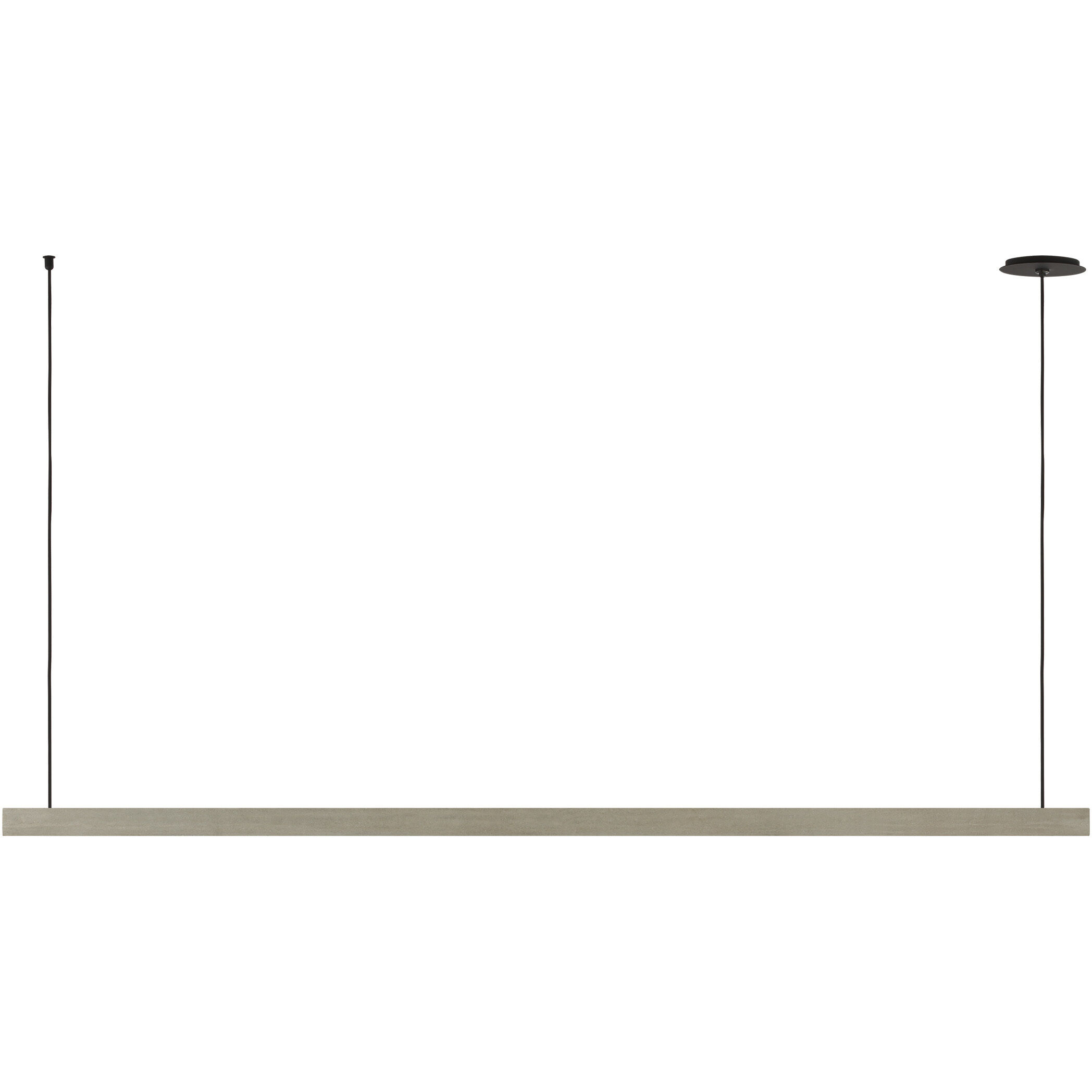 Mick De Giulio Lino LED 72 inch Honed Concrete Linear Chandelier Ceiling Light