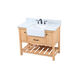Clement 42 X 22 X 34.13 inch Natural Wood Bathroom Vanity Cabinet