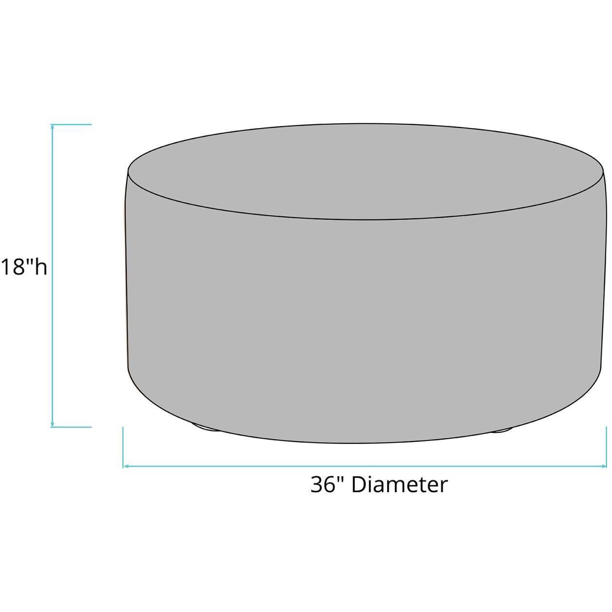 Universal 18 inch Avanti Apple Round Ottoman with Slipcover