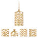 Claire Bell 3 Light 12 inch Gold Leaf Lantern Pendant Ceiling Light