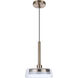 Centric LED 10 inch Satin Brass Pendant Ceiling Light