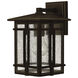 Tucker Outdoor Wall Mount Lantern in Oil Rubbed Bronze, Small