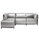 Axis Silver Sofa Sectional, 4 Piece