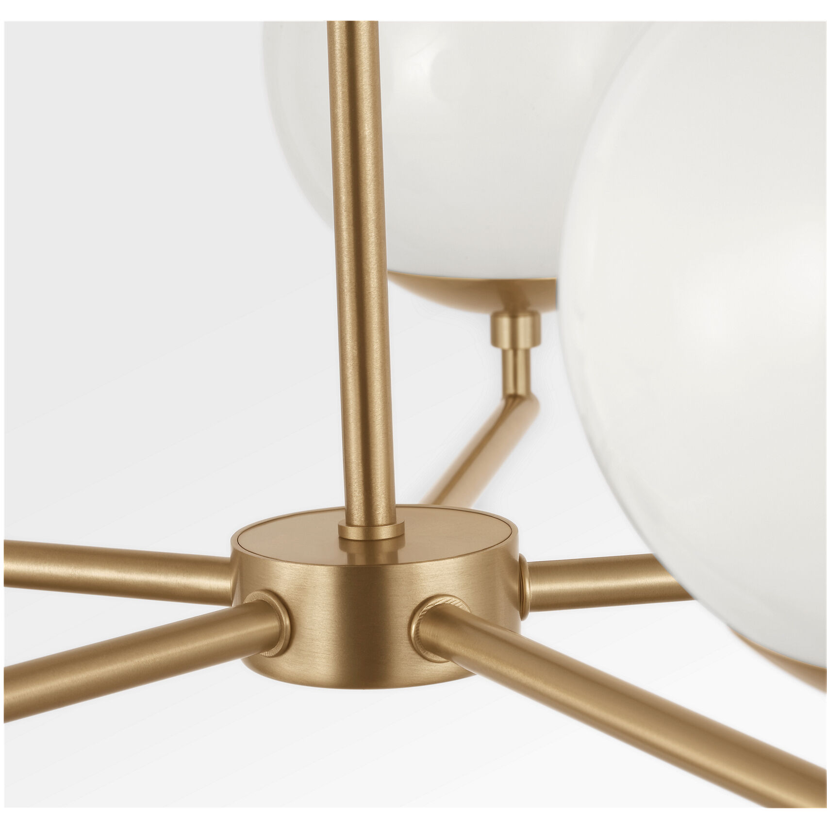 Nube LED 26 inch Satin Brass Chandelier Ceiling Light