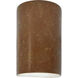Ambiance Cylinder LED 5.75 inch Rust Patina Wall Sconce Wall Light, Small