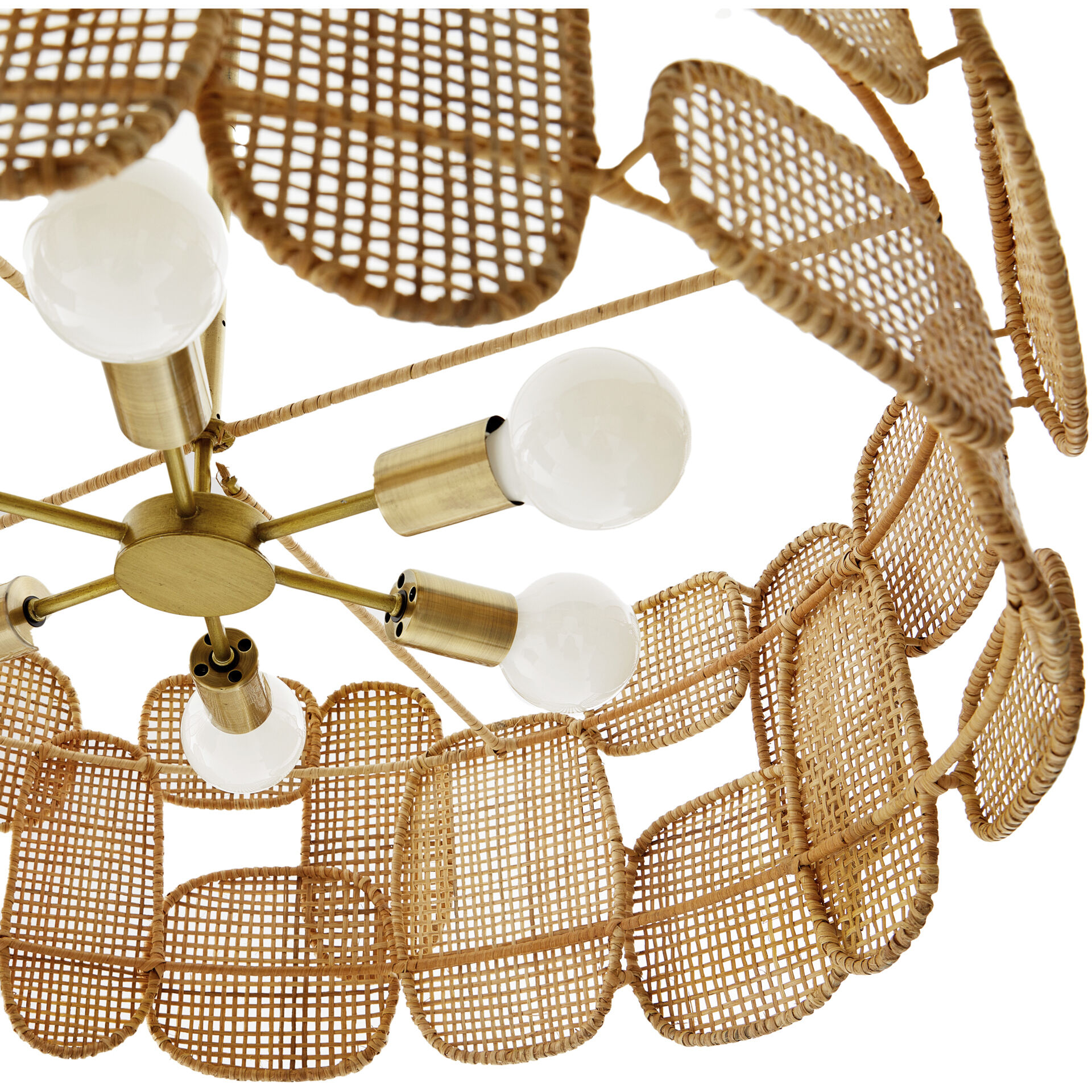 Ronaldo 6 Light 30 inch Natural Chandelier Ceiling Light