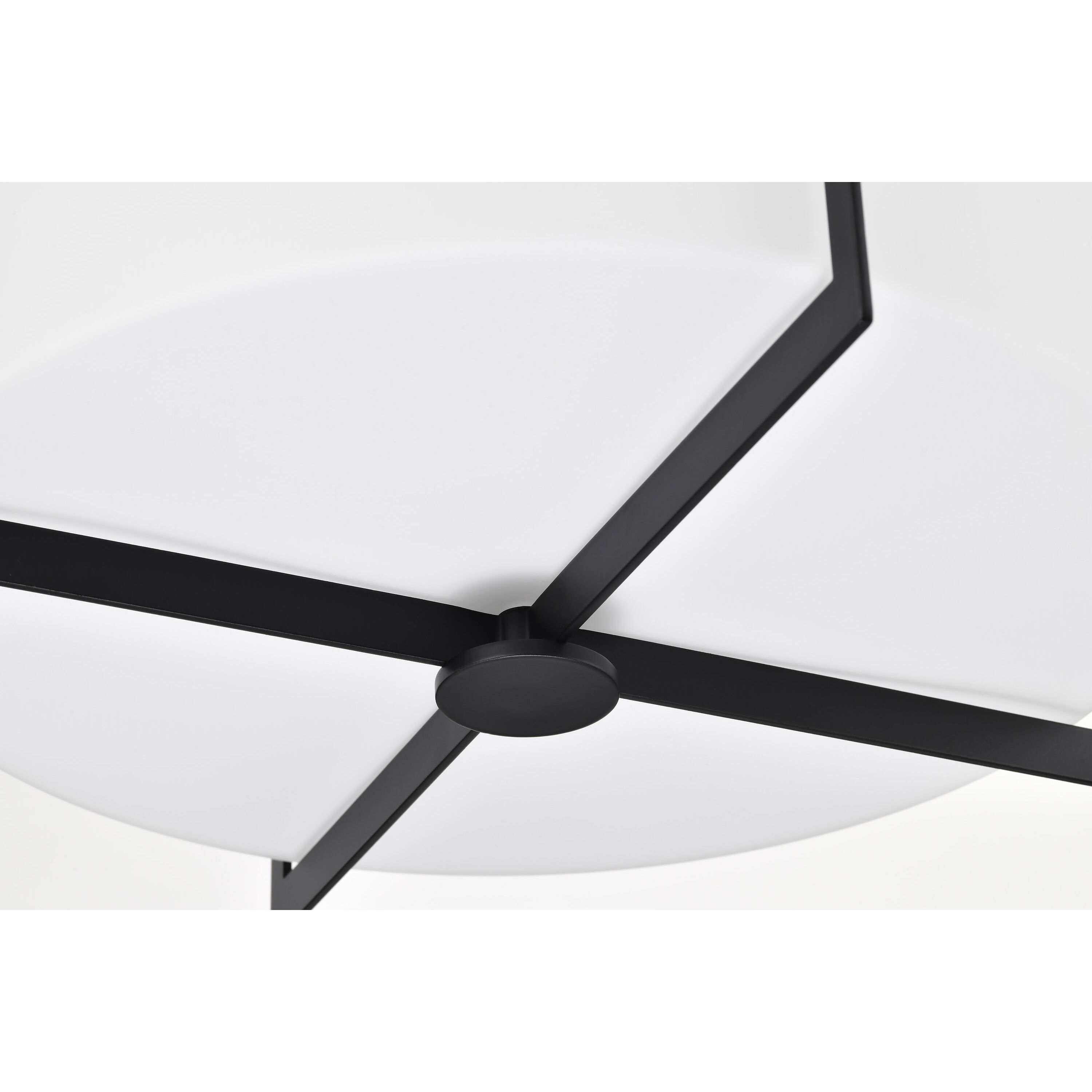 Roselle 14.38 inch Matte Black Flush Mount Ceiling Light