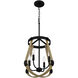 Demura 4 Light 16.25 inch Matte Black Pendant Ceiling Light