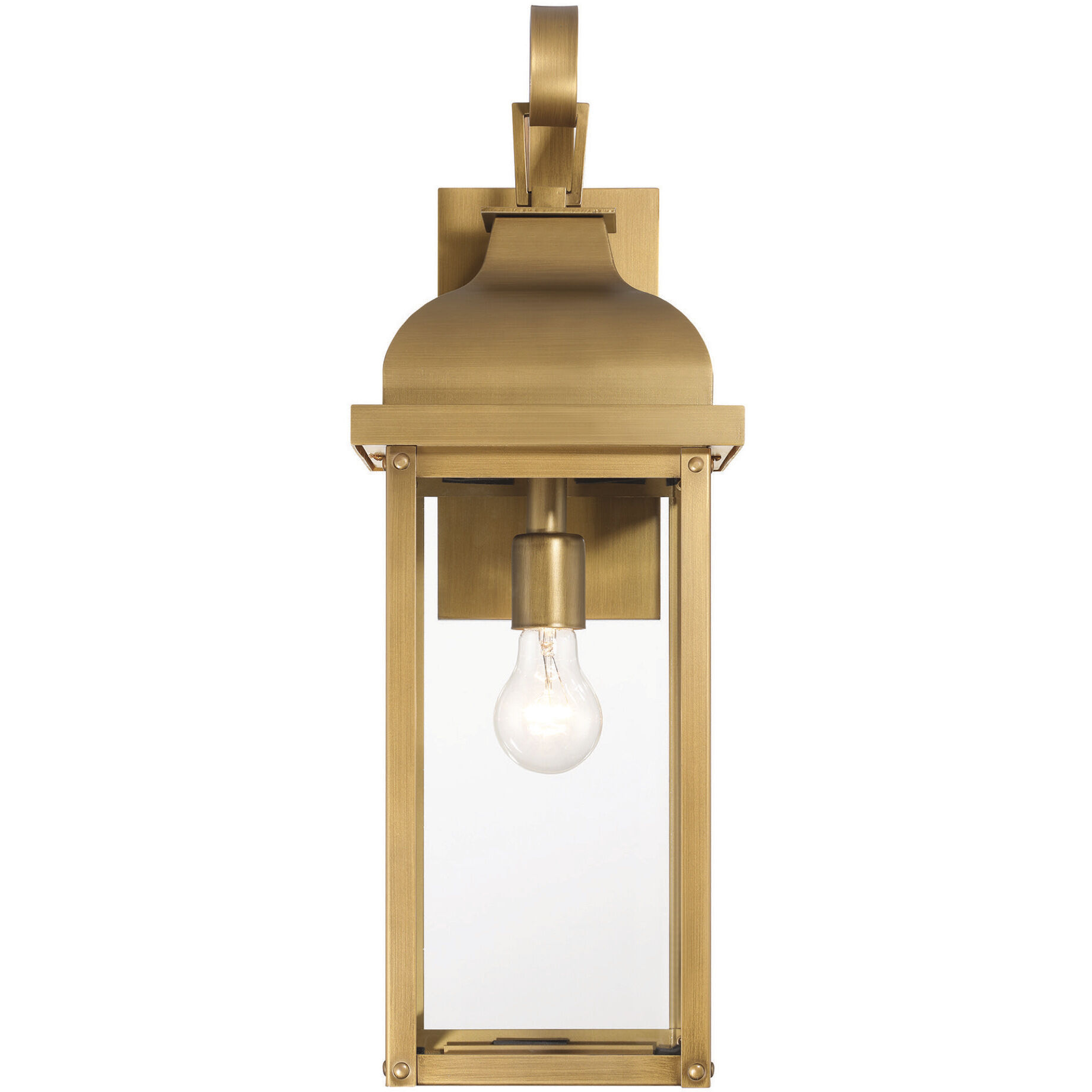 Madrid 1 Light 23.38 inch Weathered Brass Outdoor Wall Sconce