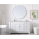 Wesley 60 X 22 X 35 inch White Vanity Sink Set
