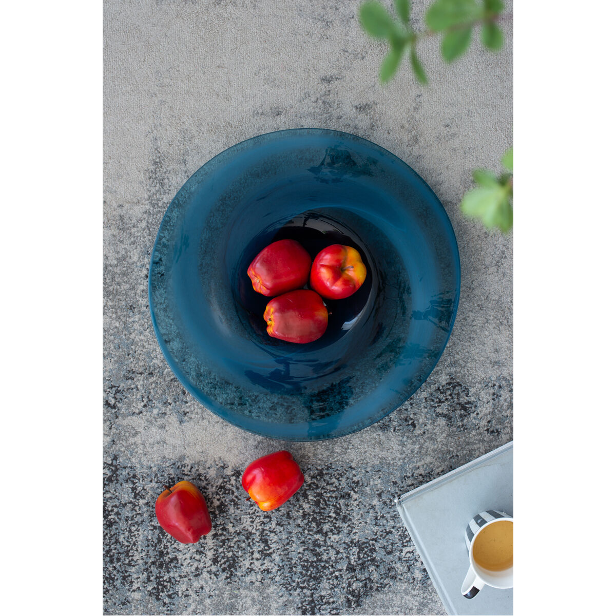 Mayron 17.3 X 17.3 inch Blue/White Plate