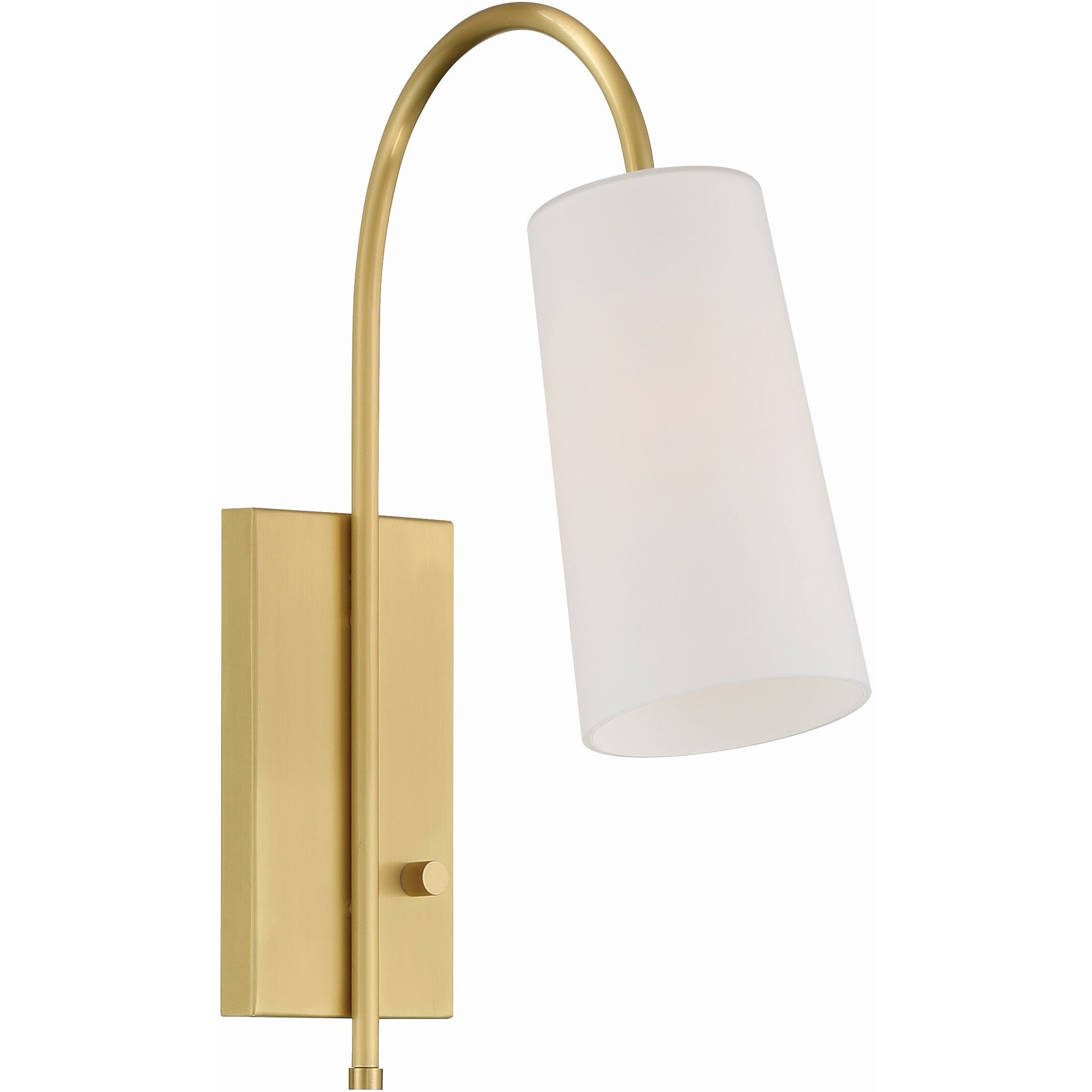 Alexa 13.25 inch 100.00 watt Aged Brass Task Sconce Wall Light