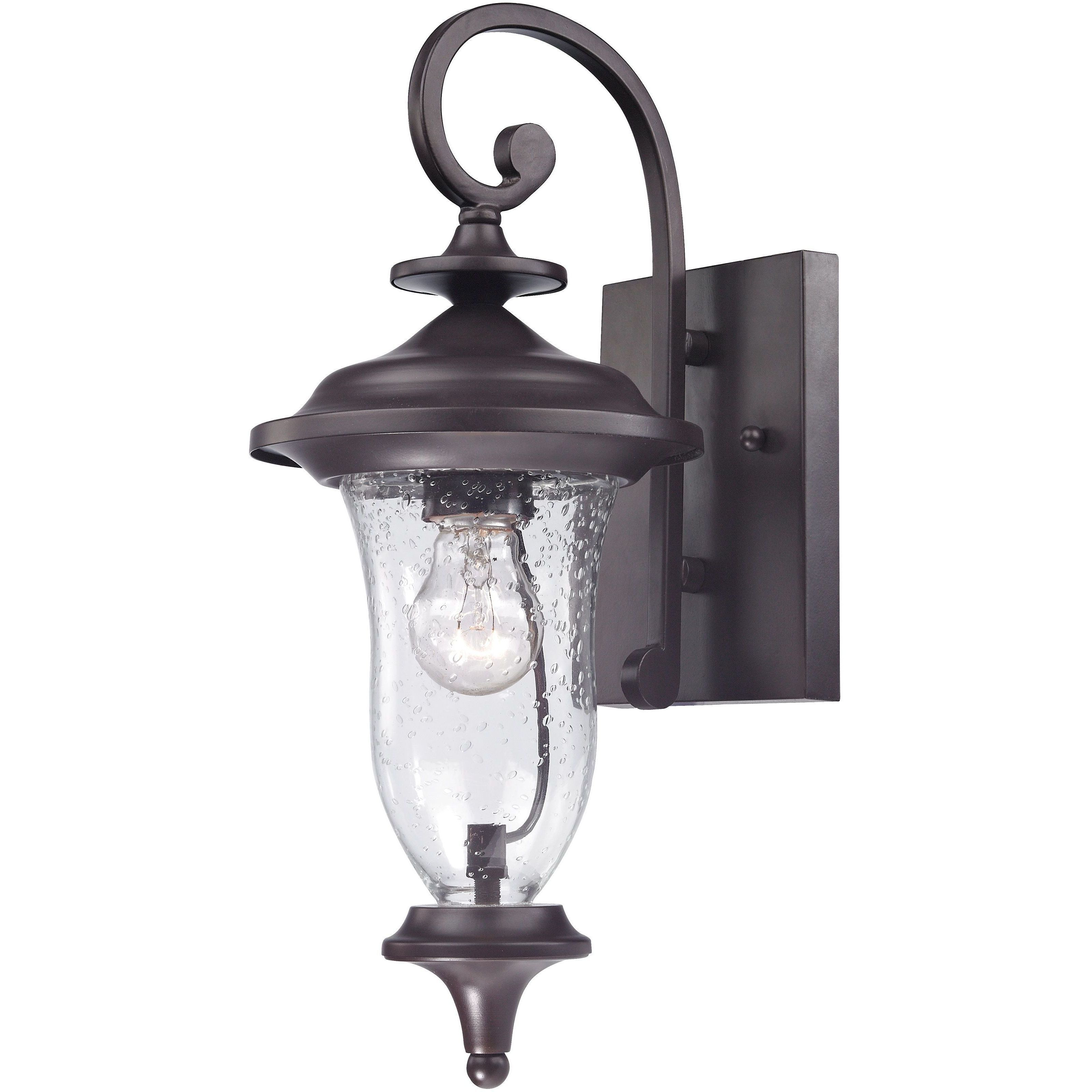 Trinity 1 Light 16 inch Oil Rubbed Bronze Outdoor Sconce