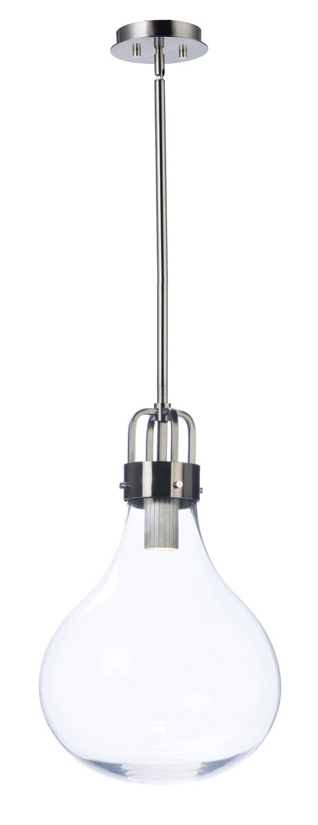 Kinetic LED LED 14 inch Dark Satin Nickel Single Pendant Ceiling Light