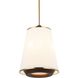 Desert Flyer 3 Light 16 inch Satin Brass with Medium Walnut Foyer Ceiling Light