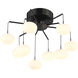 George's Web LED 19.75 inch Bronze W/Gold Dust Chandelier Ceiling Light