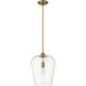 Joliet 1 Light 12 inch Olde Brass Pendant Ceiling Light
