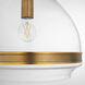 Tilbrook 1 Light 14 inch Brushed Brass Pendant Ceiling Light