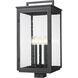 Hartwell 5 Light 25.25 inch Sand Black Outdoor Post Mount Fixture