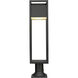 Barwick LED 29 inch Black Outdoor Pier Mounted Fixture