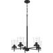 Connell 5 Light 25 inch Flat Black Chandelier Ceiling Light