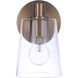 Emilio 1 Light 5 inch Satin Brass Wall Sconce Wall Light