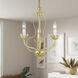 Katarina 3 Light 13 inch Soft Gold Chandelier Ceiling Light