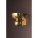 Catania 1 Light 7.75 inch Vintage Brass Wall Sconce Wall Light