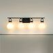 Mansfield 4 Light 34 inch Matte Black Vanity Light Wall Light