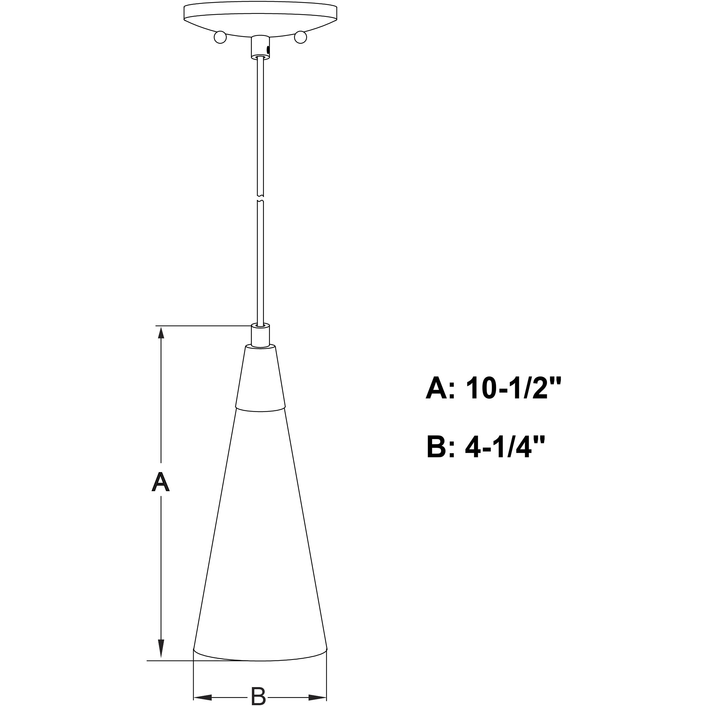 Milano LED 4.25 inch Matte Black Mini Pendant Ceiling Light