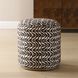 Cas 18 inch Espresso and Rust and Natural Ceruse Ottoman