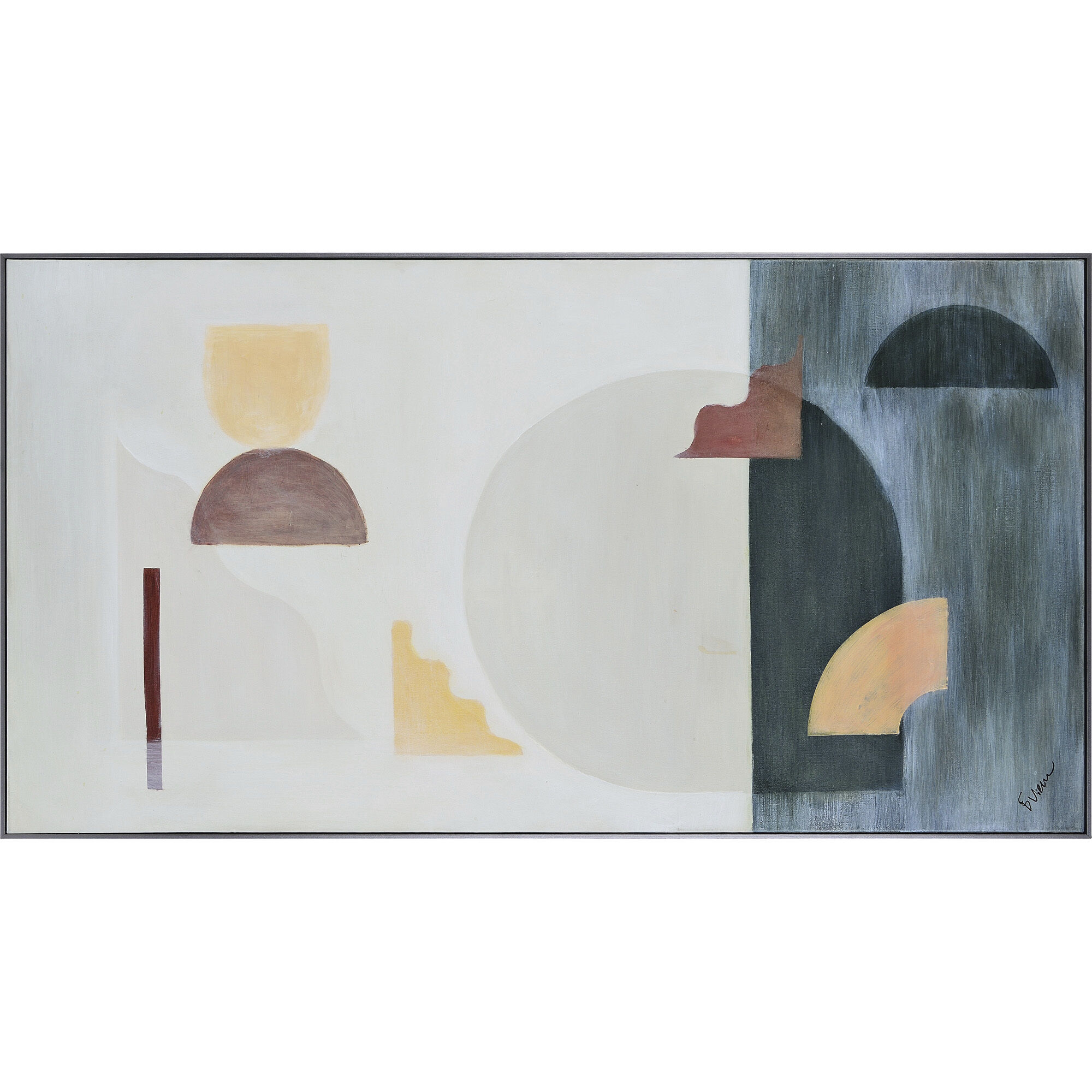 Shkodra Multicolor Texture Canvas Art