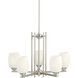 Eileen 5 Light 24 inch Brushed Nickel Chandelier 1 Tier Medium Ceiling Light in Incandescent, 1 Tier Medium
