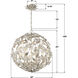 Marselle 6 Light 22 inch Antique Silver Chandelier Ceiling Light