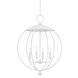 Wesley Pendant Ceiling Light in White Plaster