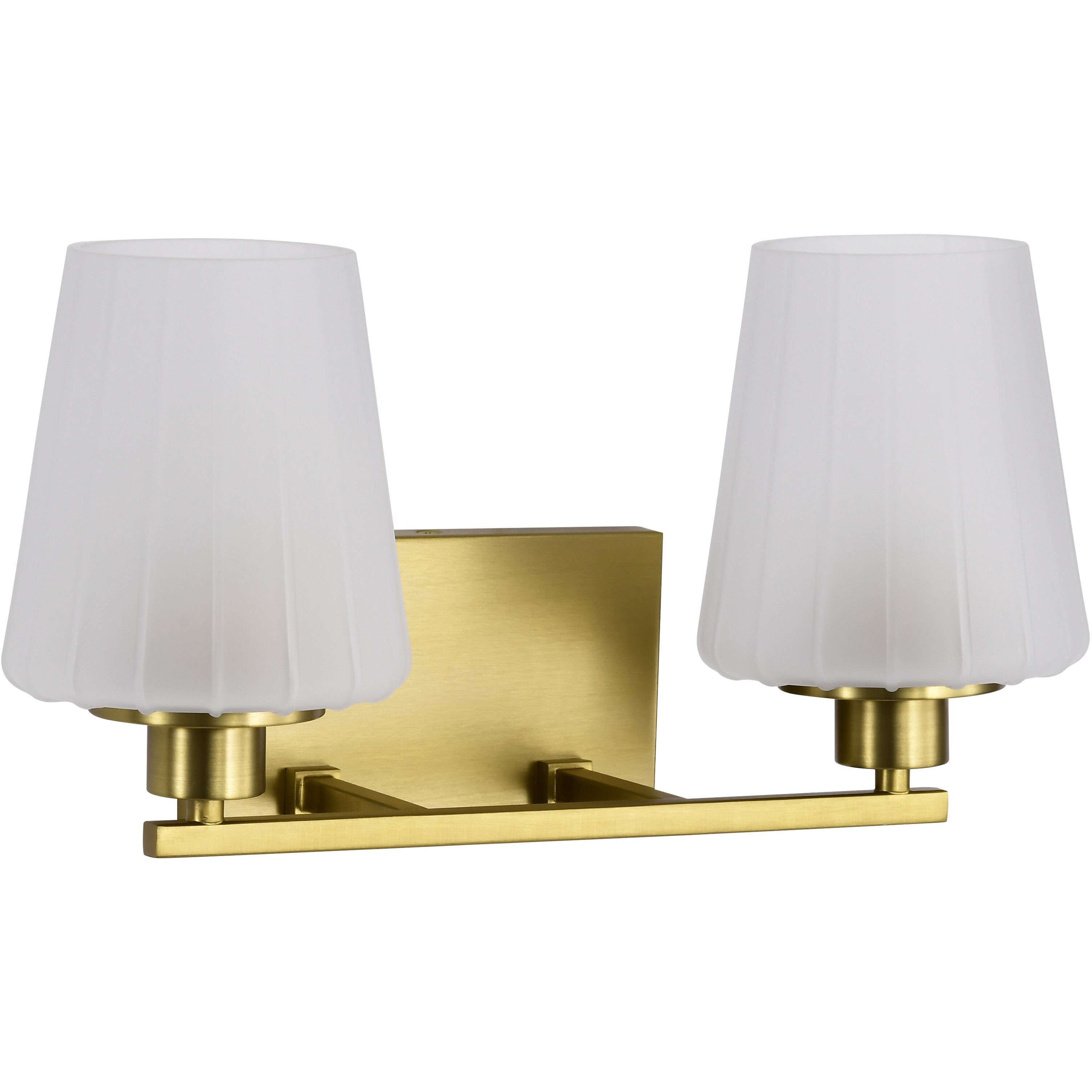 Lune 16 inch Vintage Brass Vanity Wall Light