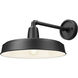 RLM 1 Light 9.5 inch Sand Black Outdoor Wall Light