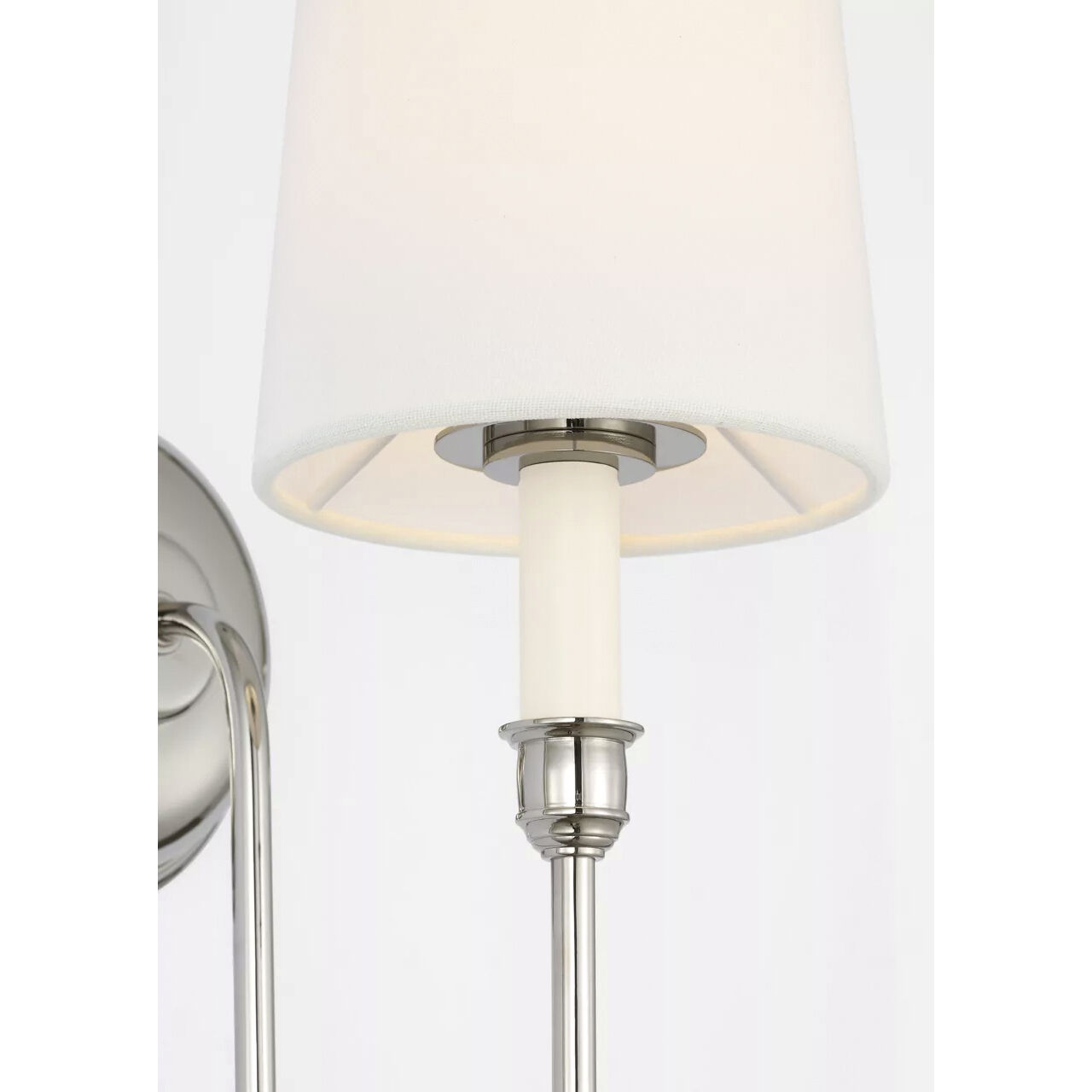 Thomas O'Brien Vendome LED 5.5 inch Polished Nickel Deep Arm Cordless Sconce Wall Light