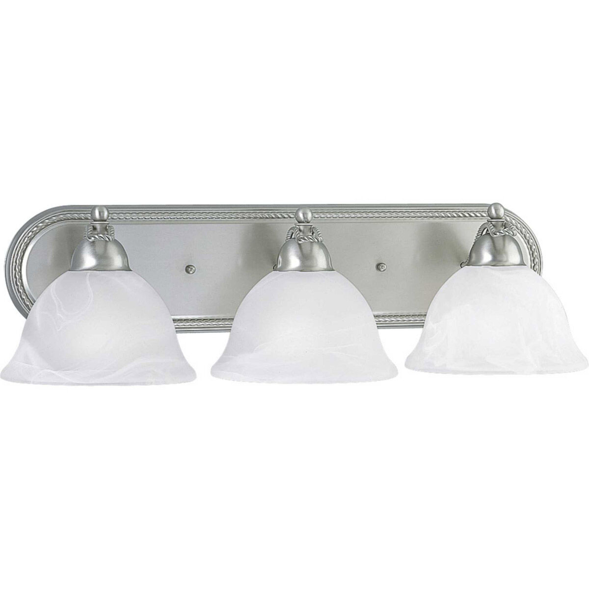 Avalon 3 Light 24.75 inch Brushed Nickel Bath Vanity Wall Light