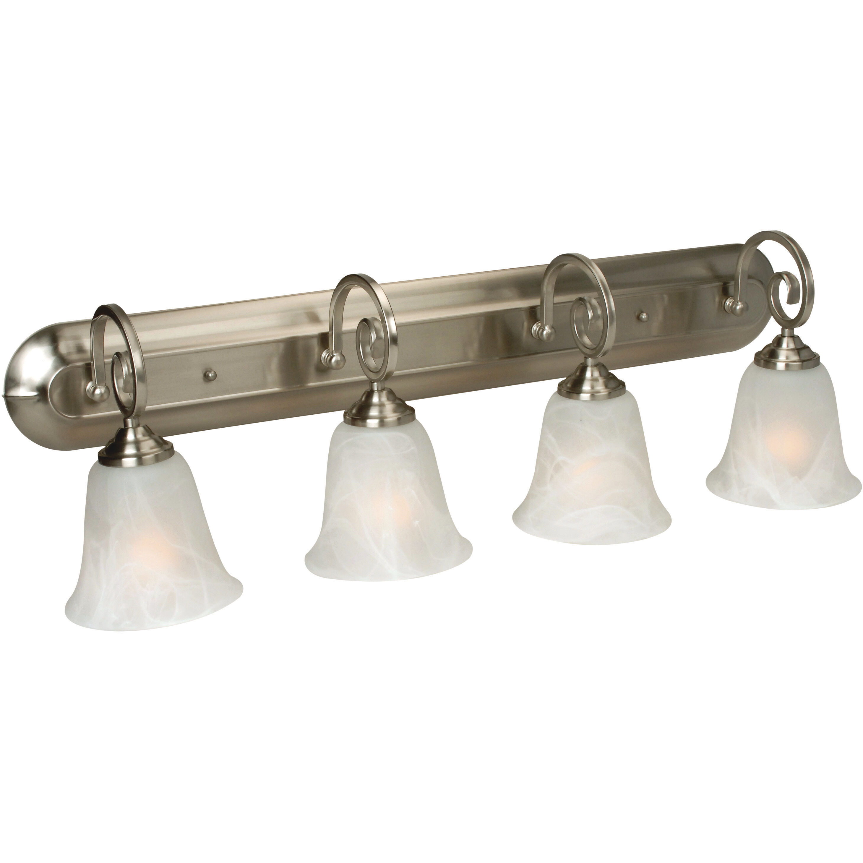 Cecilia 4 Light 32 inch Brushed Polished Nickel Vanity Light Wall Light