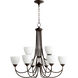 Brooks 9 Light 32 inch Oiled Bronze Chandelier Ceiling Light