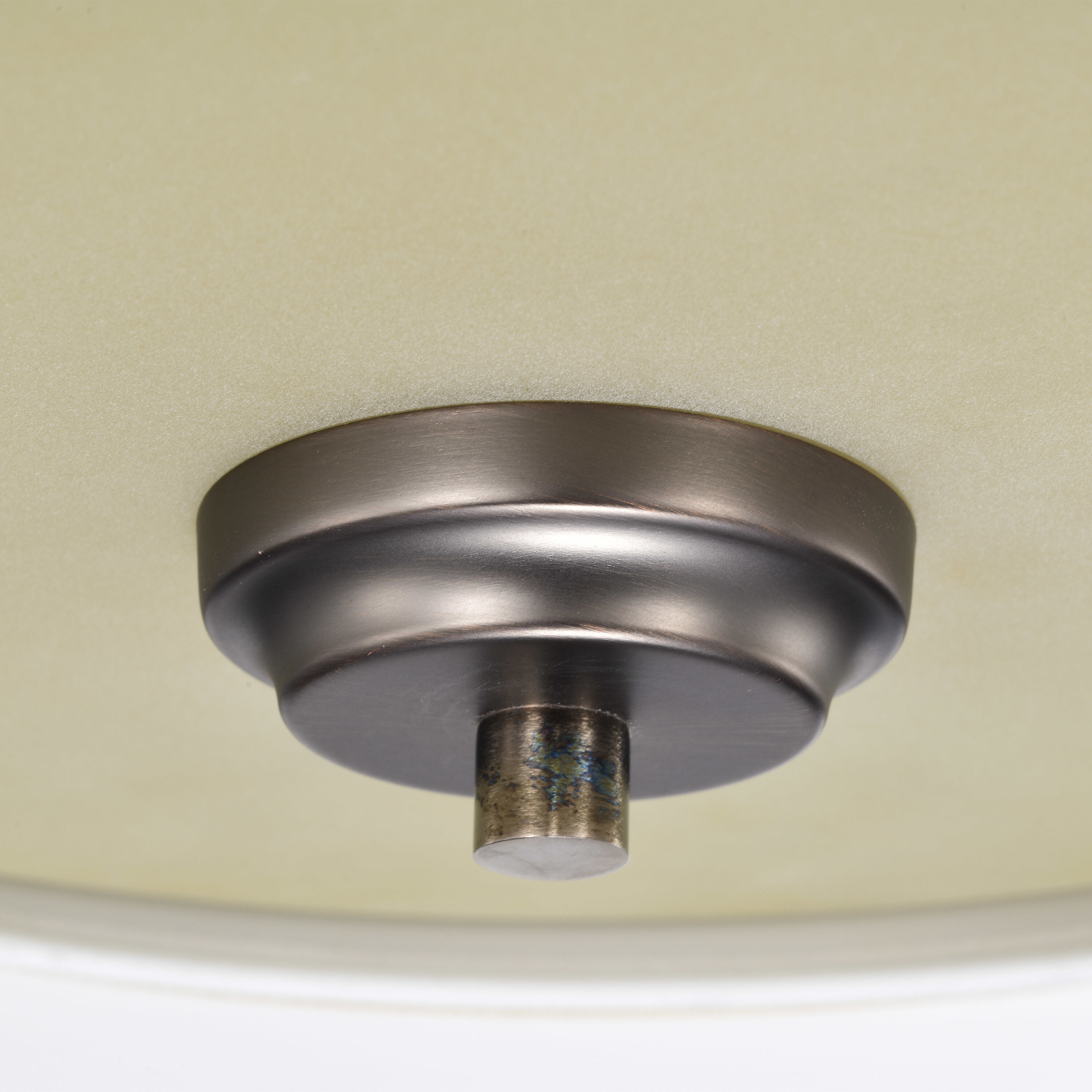 Harlow 2 Light 13.38 inch Hazel Bronze Flush Mount Ceiling Light