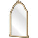 Loni 33.75 X 20.75 inch Gold with Mirror Wall Mirror