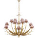 Marilee 12 Light 44 inch Dutch Gold Leaf Chandelier Ceiling Light, Large